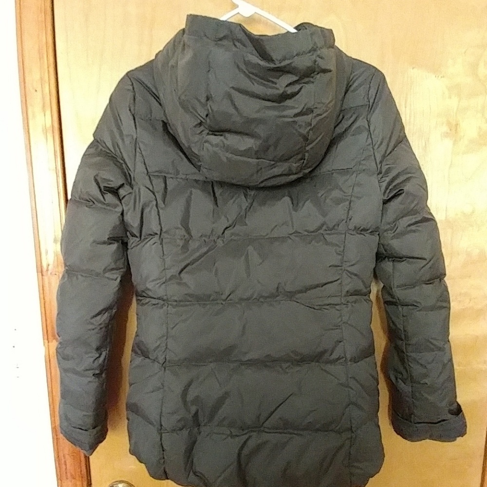 Olive green down winter jacket - Picture 3 of 4